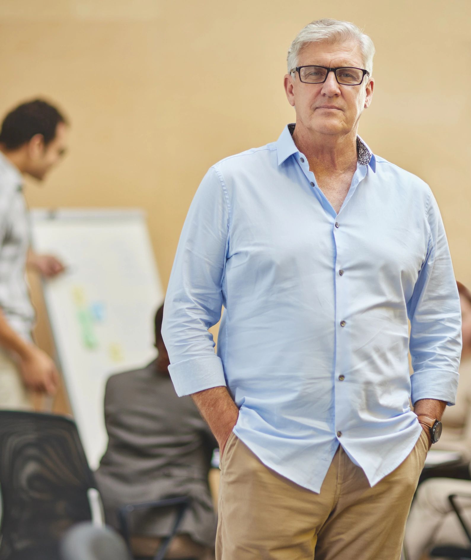 Portrait of a mature business advisor in an office