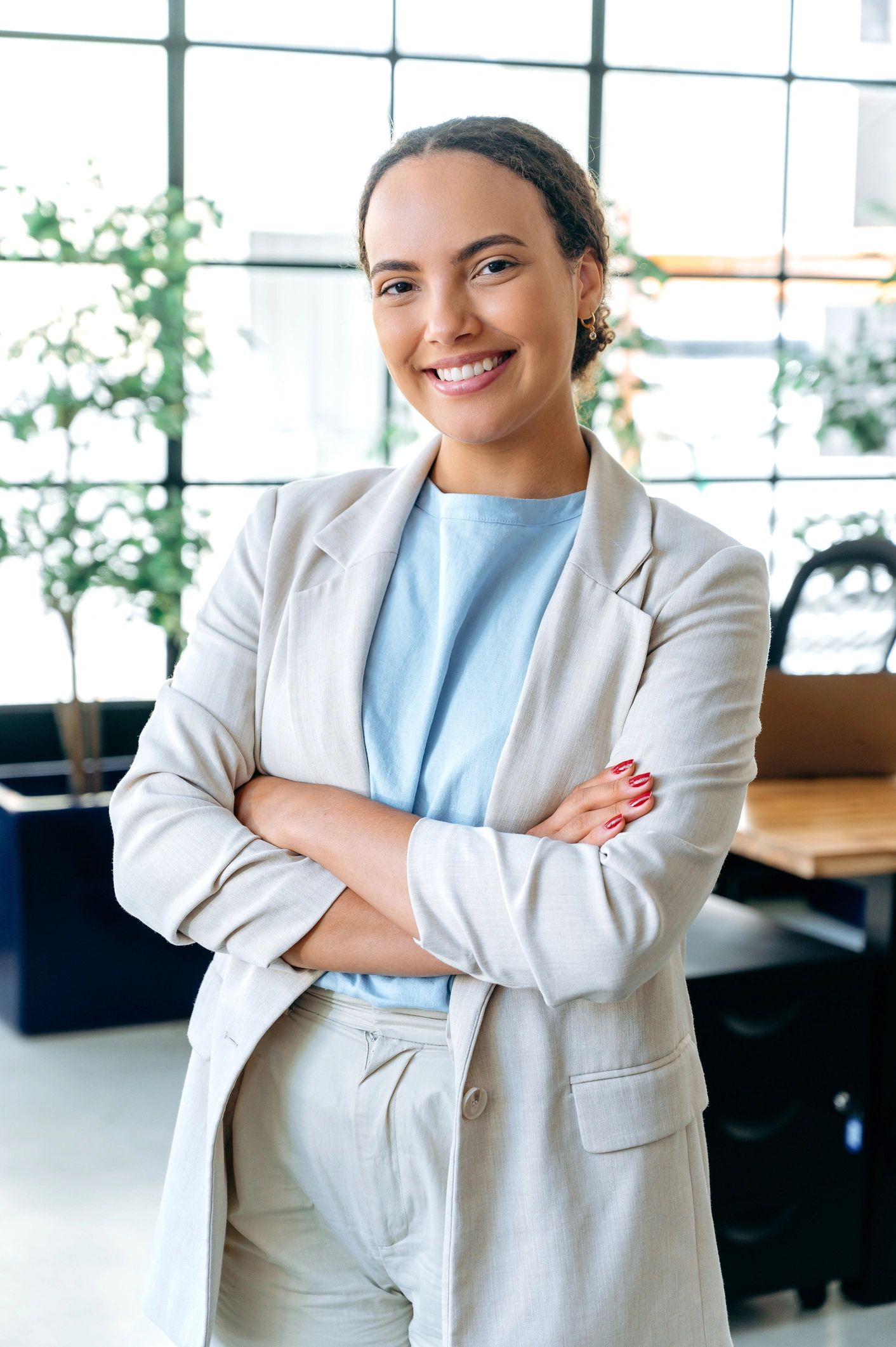 Portrait of a confident consultant standing in an office